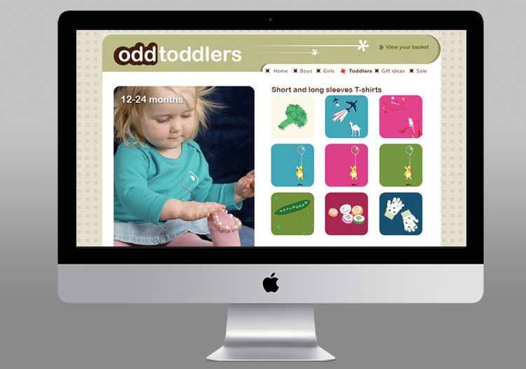 Odd Label website toddlers
